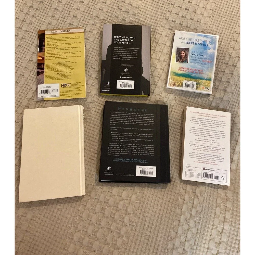 Bundle 6 Books Dave Ramsey Laura Story Grant‎ Giglio Study Bible Life Blessings